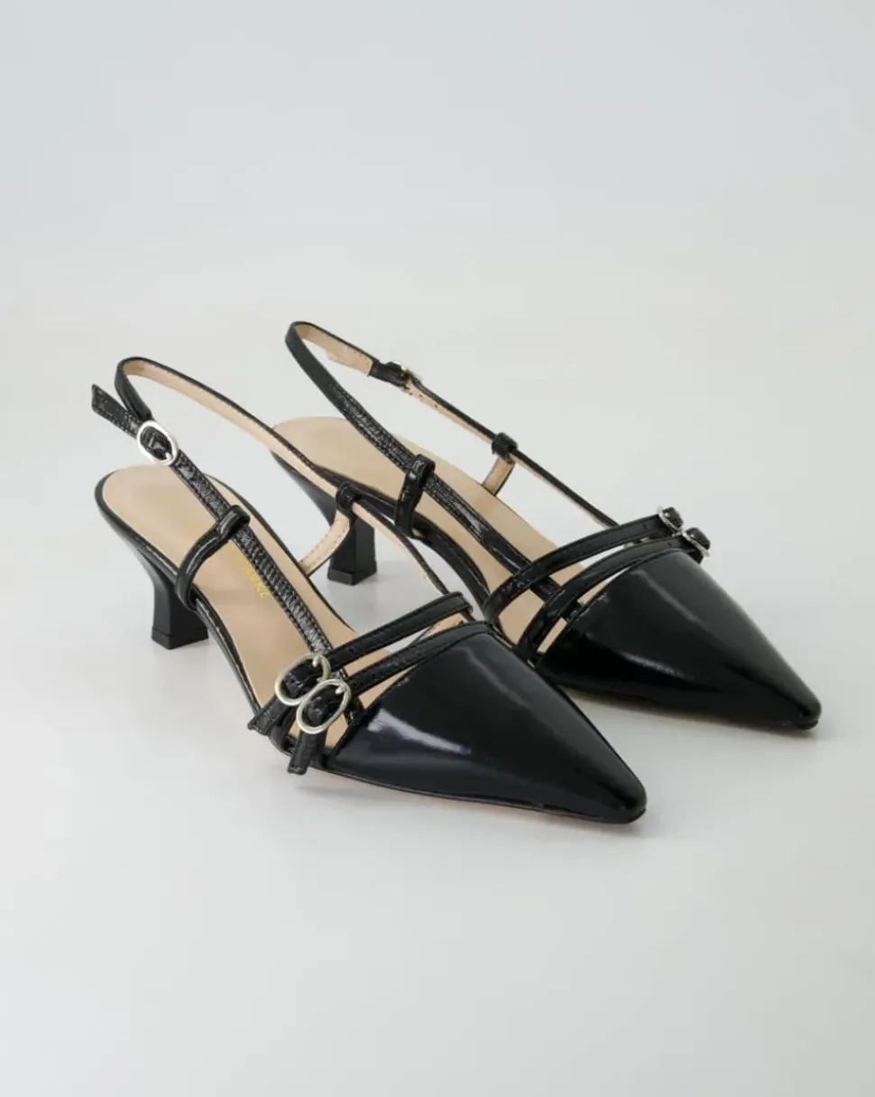 1633-102 Slingpumps in Schwarz