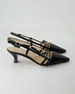 1633-102 Slingpumps in Schwarz