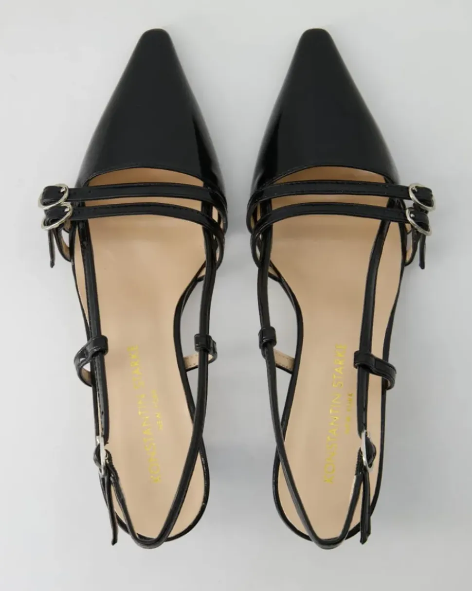 1633-102 Slingpumps in Schwarz