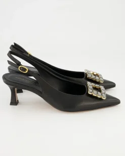 0440 Slingpumps in Schwarz