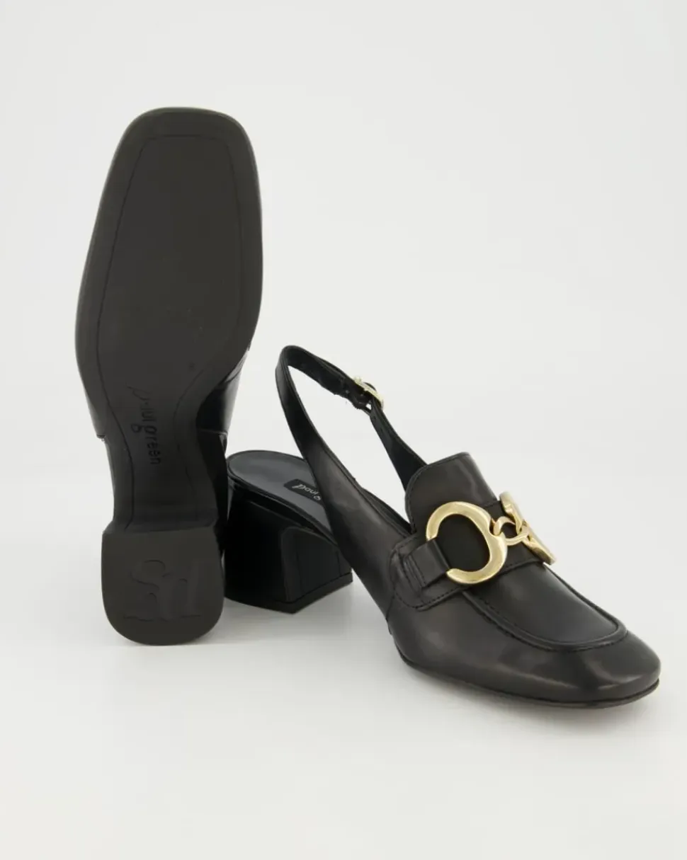7998-003 Slingpumps in Schwarz