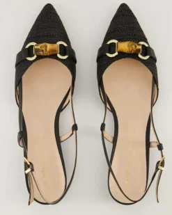 215 Slingpumps in Schwarz