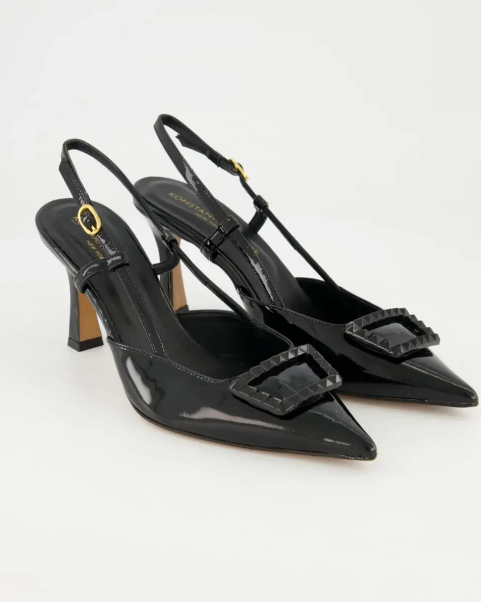0633 Slingpumps in Schwarz