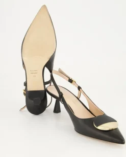5553 Slingpumps in Schwarz