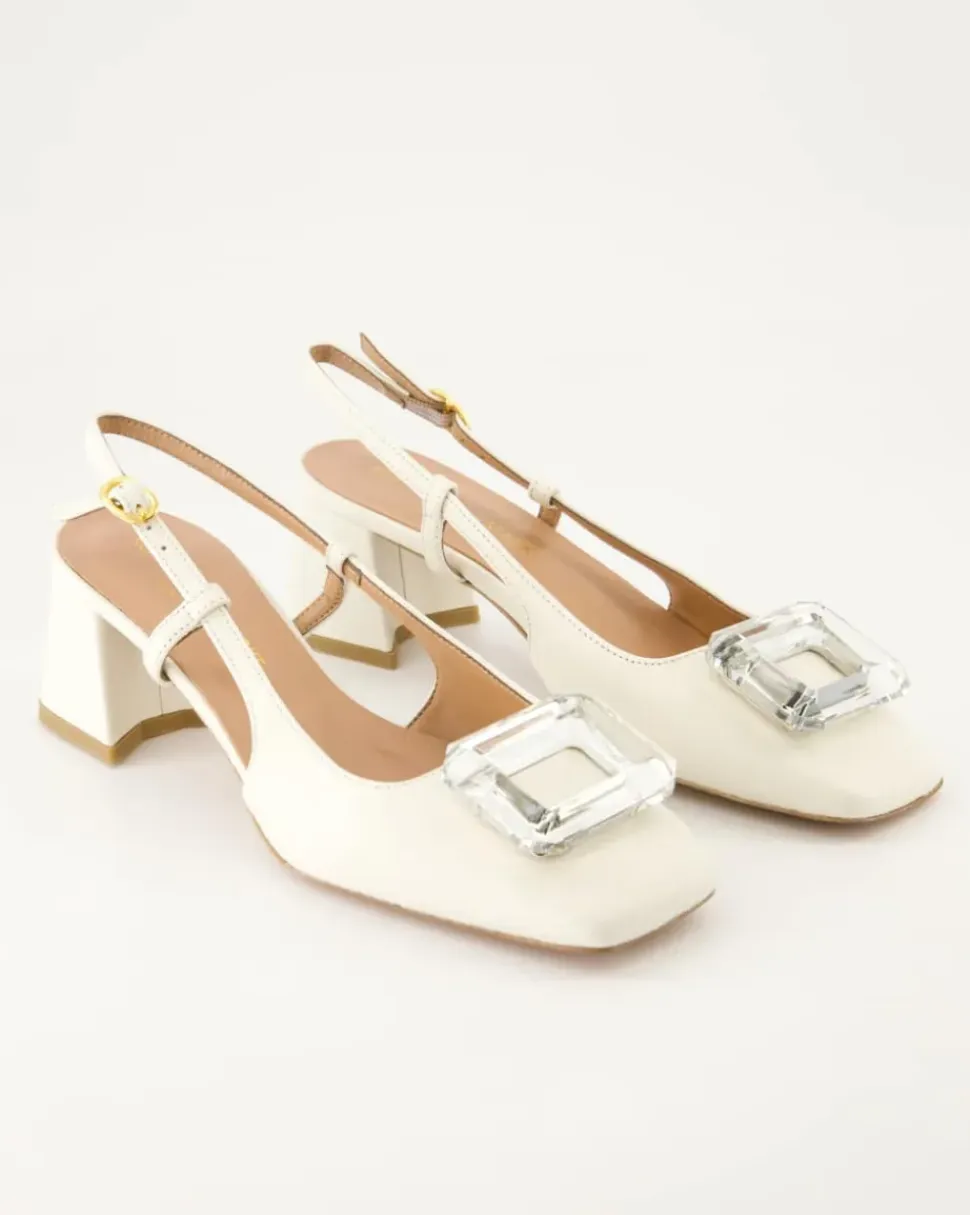 1520 Slingpumps in Weiß