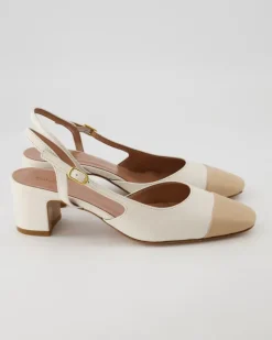 Sling Slingpumps in Weiß