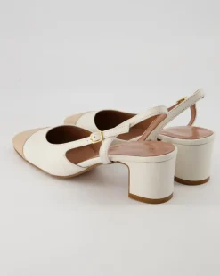Sling Slingpumps in Weiß