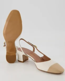 Sling Slingpumps in Weiß