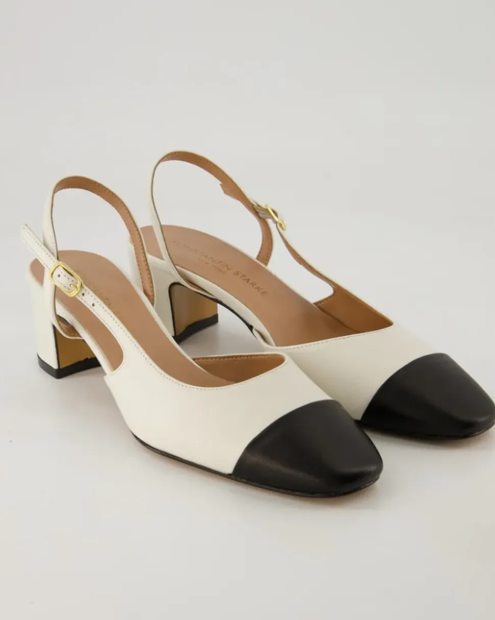 Sling Slingpumps in Weiß