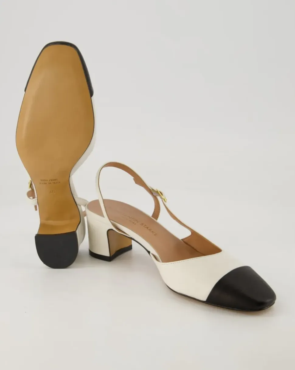 Sling Slingpumps in Weiß