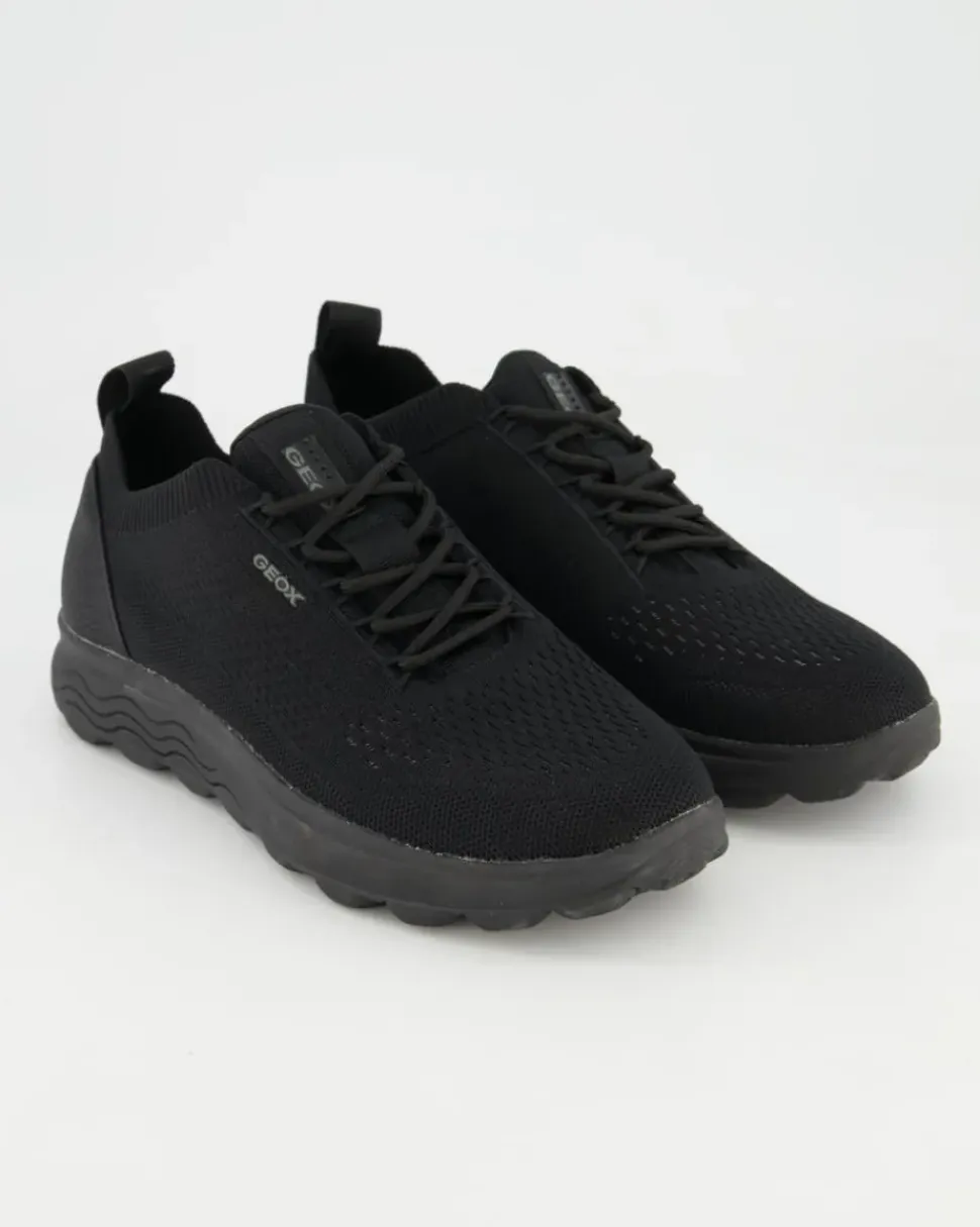 SPHERICA A - KNITTED TEXT. Sneaker in Schwarz