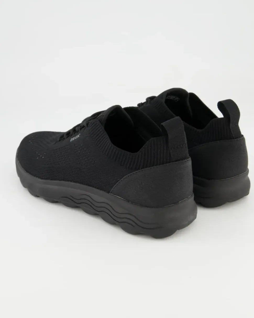 SPHERICA A - KNITTED TEXT. Sneaker in Schwarz