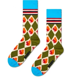Squirrel Argyle Sock Socken in Mehrfarbig
