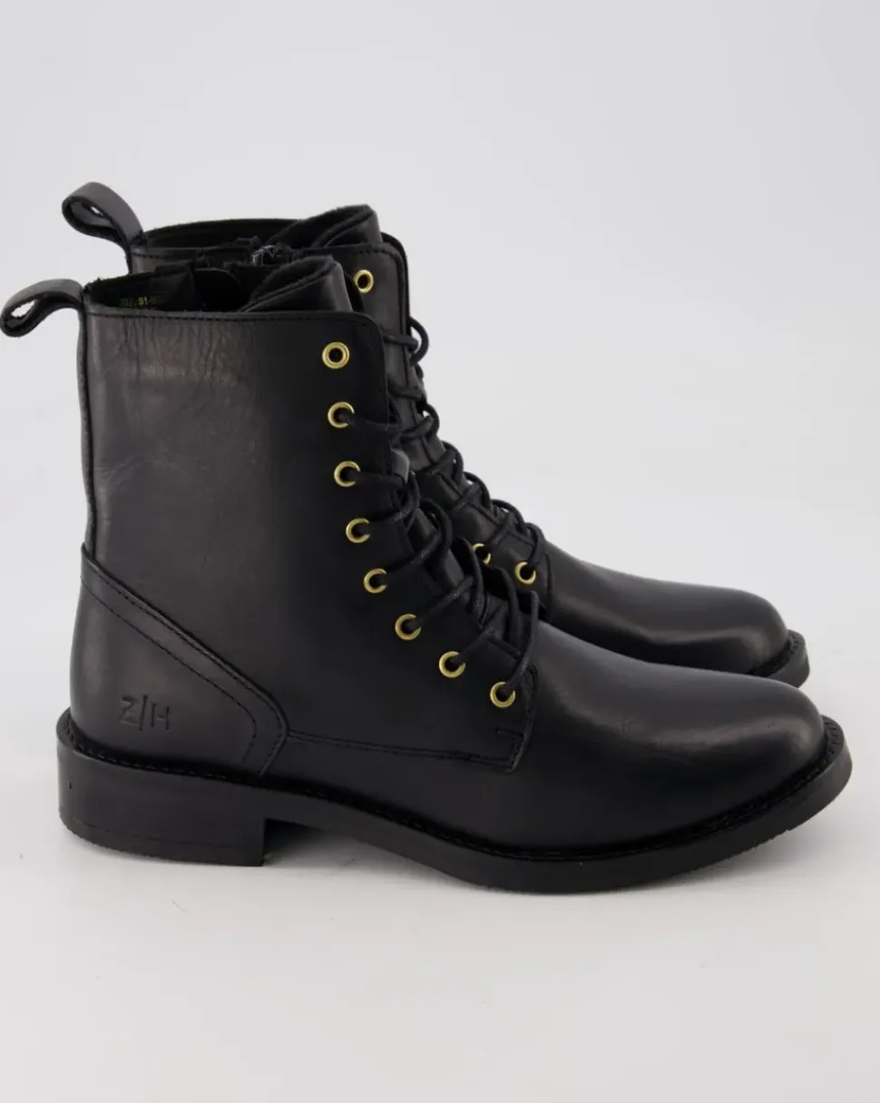 S1-1635 Stiefeletten in Schwarz