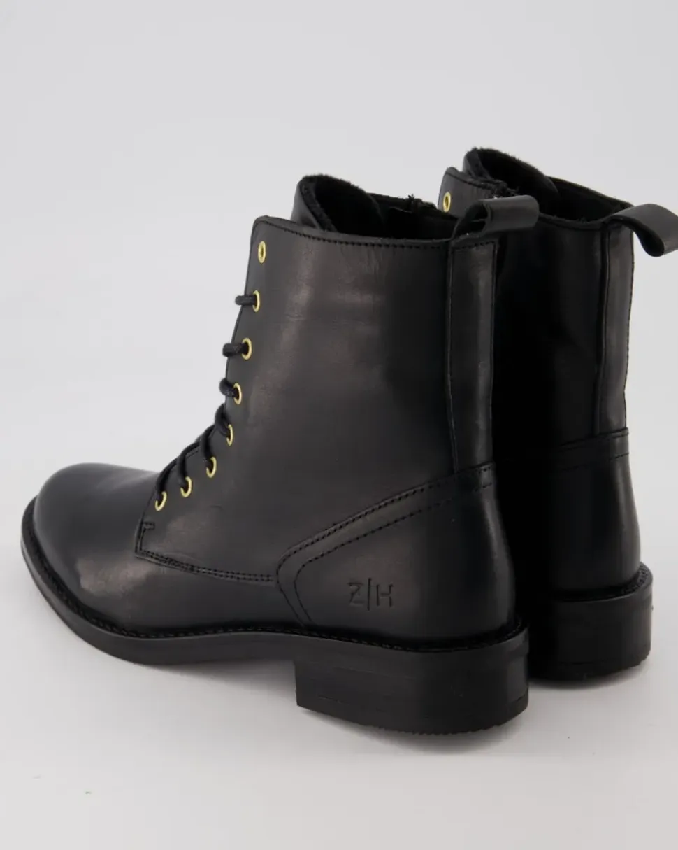 S1-1635 Stiefeletten in Schwarz