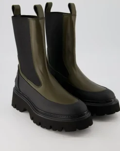 Stiefelette Chelsea Boots in Grün