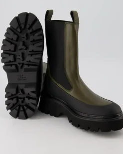 Stiefelette Chelsea Boots in Grün
