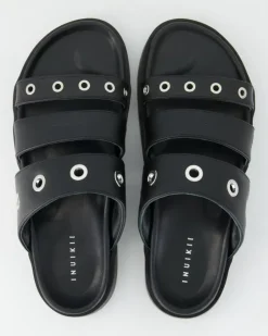 Tilda Leather Pantoletten in Schwarz