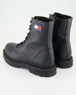 TJM Lace Up Mid Boot Tumbled Stiefeletten in Schwarz