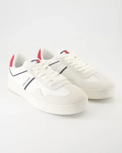 TJM Leather Retro Sneaker in Beige