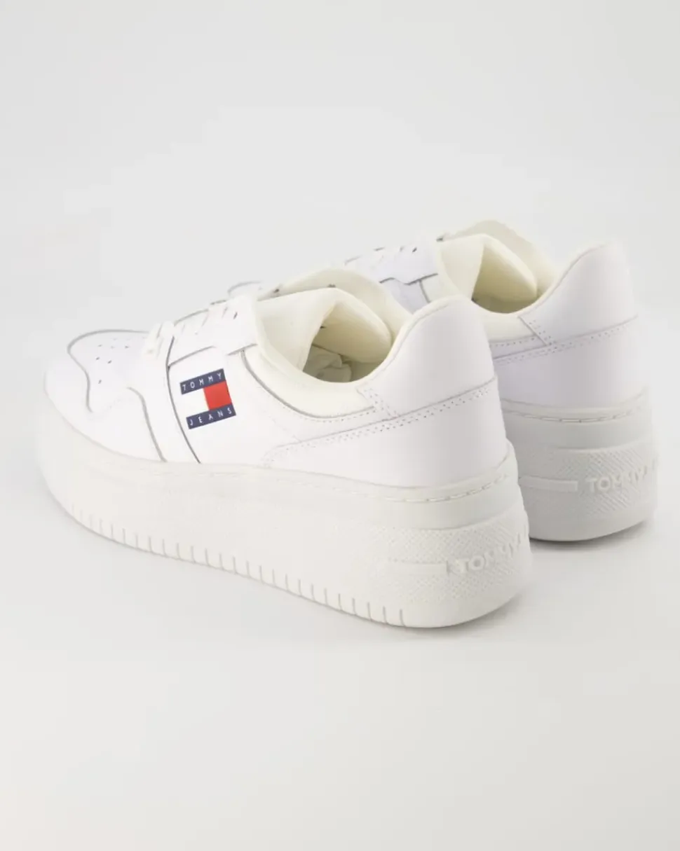 TJW Retro Basket Flatform Sneaker in Weiß