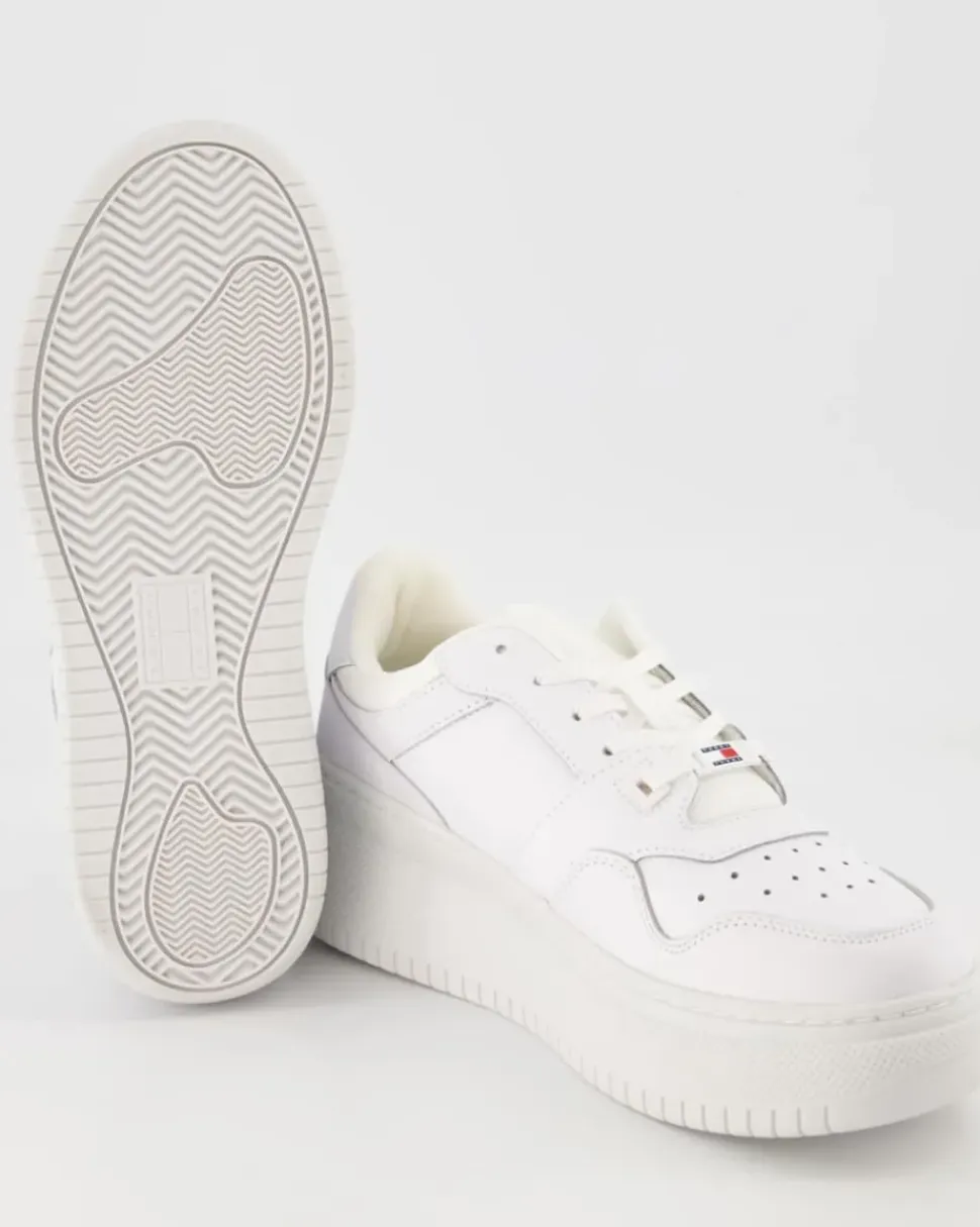 TJW Retro Basket Flatform Sneaker in Weiß