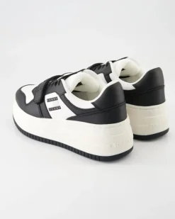 TJW Retro Basket Sneaker in Schwarz