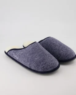 Trendy Filz Hausschuhe in Blau