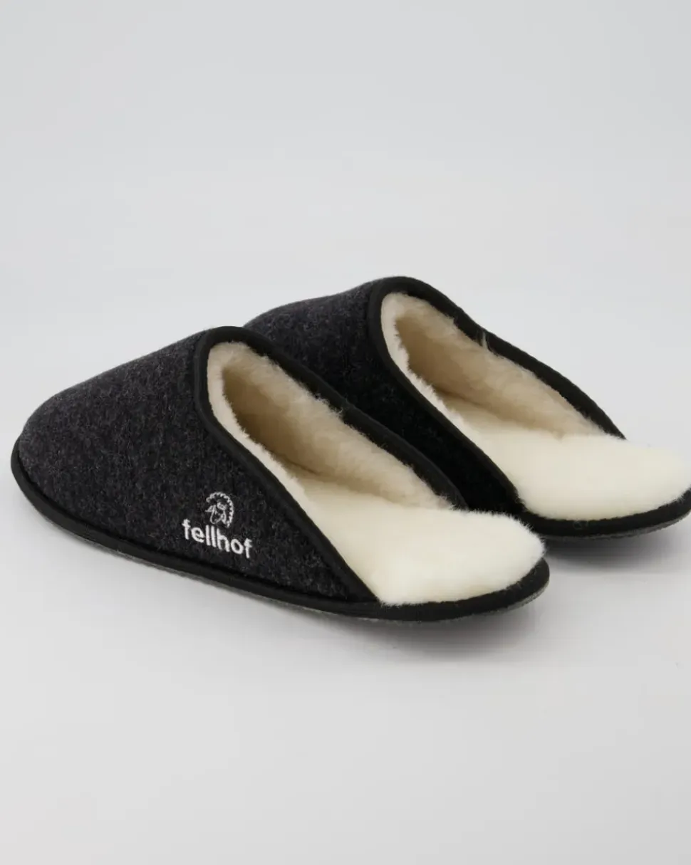 Trendy Filz Hausschuhe in Grau