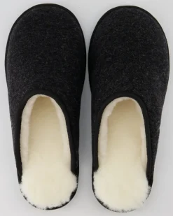 Trendy Filz Hausschuhe in Grau