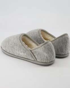 Trendy Filz Hausschuhe in Grau