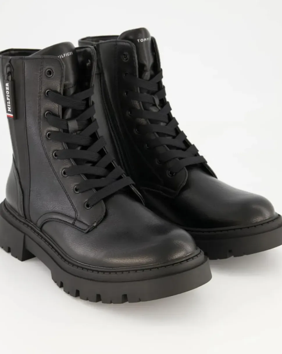 Tronchetto Schnürstiefel in Schwarz