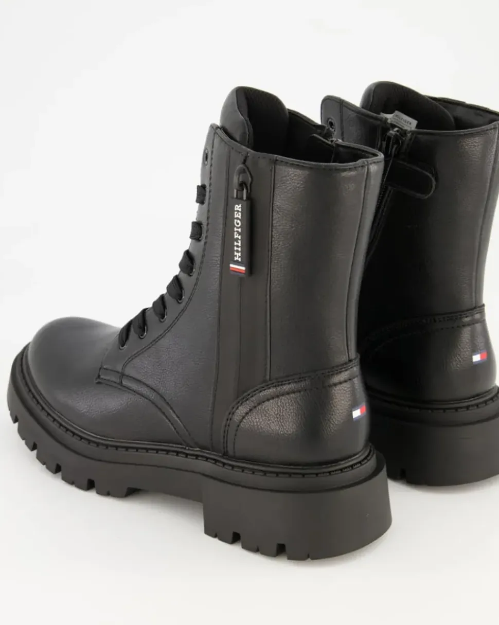 Tronchetto Schnürstiefel in Schwarz