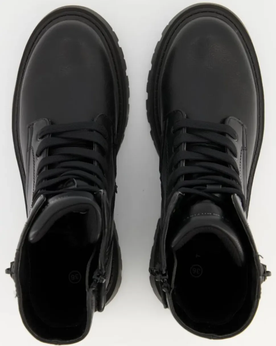 Tronchetto Schnürstiefel in Schwarz