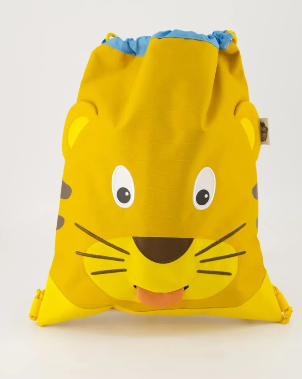 Turnbeutel Tiger Rucksack in Gelb