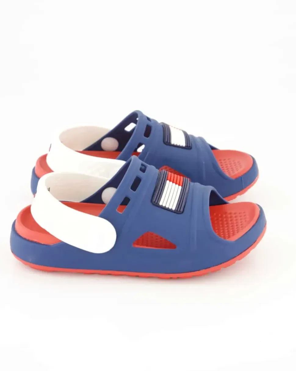 T3X2-33440-0083X2007 Pantoletten in Blau