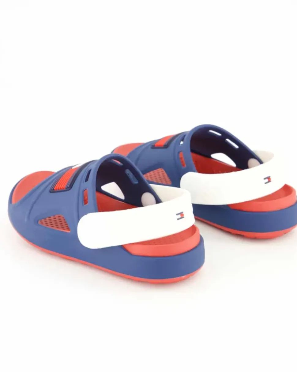 T3X2-33440-0083X2007 Pantoletten in Blau
