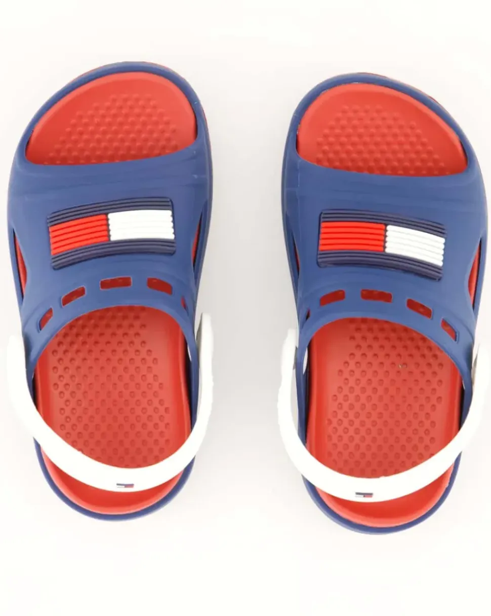 T3X2-33440-0083X2007 Pantoletten in Blau