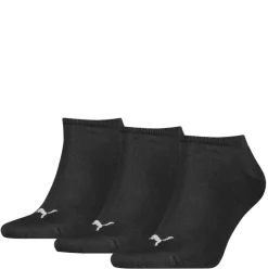 UNISEX SNEAKER PLAIN 3P Socken in Schwarz