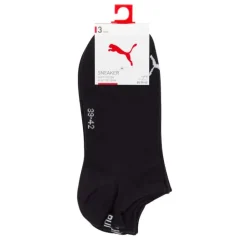 UNISEX SNEAKER PLAIN 3P Socken in Schwarz