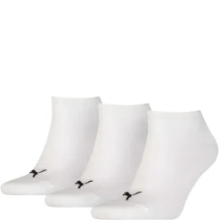 UNISEX SNEAKER PLAIN 3P Socken in Weiß