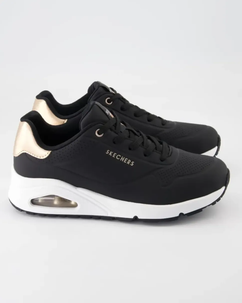 Uno-Golden Air Sneaker in Schwarz
