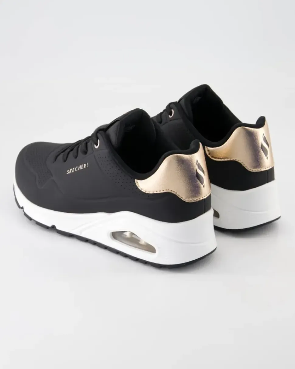 Uno-Golden Air Sneaker in Schwarz