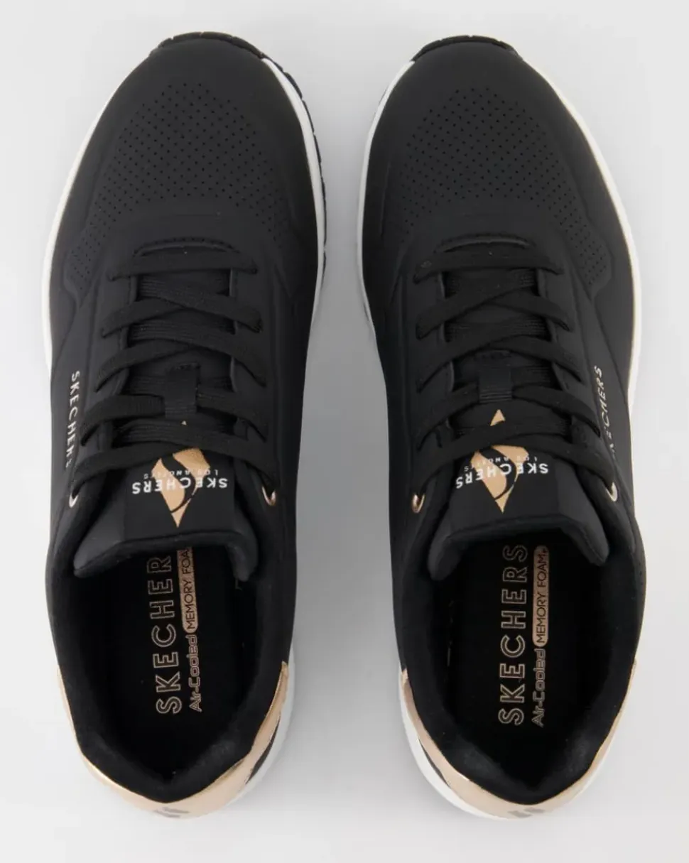 Uno-Golden Air Sneaker in Schwarz