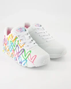 Uno-Highlight Love Sneaker in Weiß