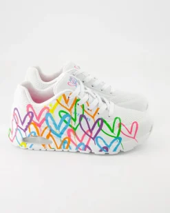 Uno-Highlight Love Sneaker in Weiß