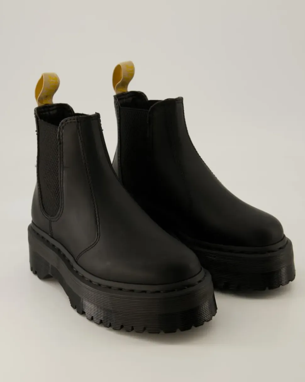 V 2976 Quad Chelsea Boots in Schwarz