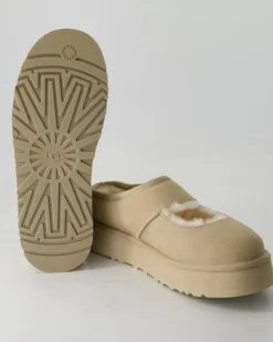 W Bea Mary Jane Pantoletten in Beige