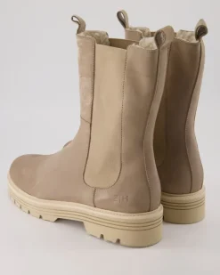 Winterstiefel Chelsea Boots in Beige