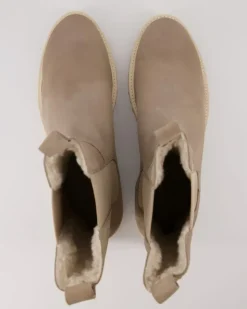 Winterstiefel Chelsea Boots in Beige